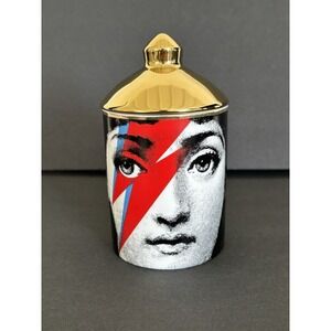 Hand Made Big Eyes Jar With Lids Ceramic Decorative Candle Holder Storage Box